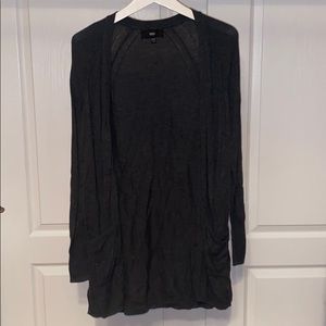 Gray oversized cardigan